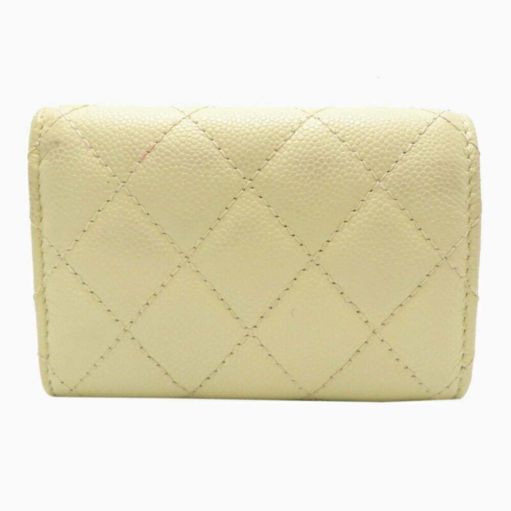 CHANEL Authentic White Caviar Leather Wallet - Picture 2 of 9